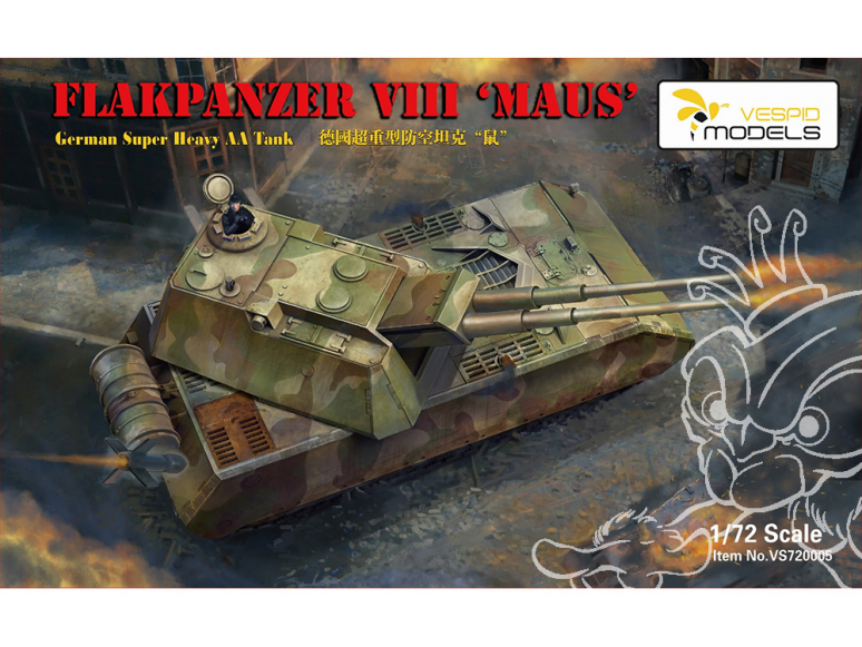 Vespid Models maquette militaire VS720005 Panzerkampfwagen VIII Maus 1/72