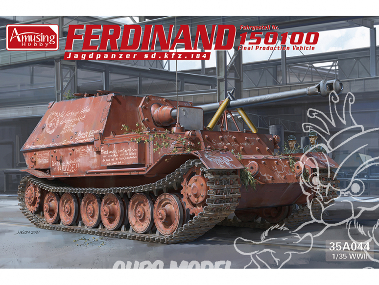 Amusing maquette militaire 35A044 Ferdinand Jagdpanzer sd.kfz. 184 NO.15100 1/35