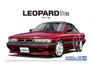 Aoshima maquette voiture 61091 Nissan Leopard Ultima F31 1986 1/24