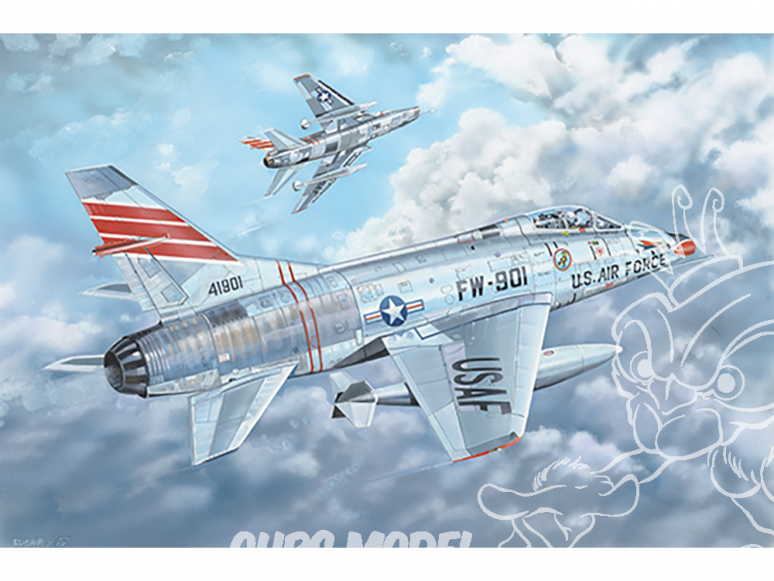 TRUMPETER maquette avion 03221 F-100C Super Sabre 1/32