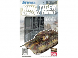 U-Star maquette militaire 60011 King Tiger tourelle Henschel 1/144