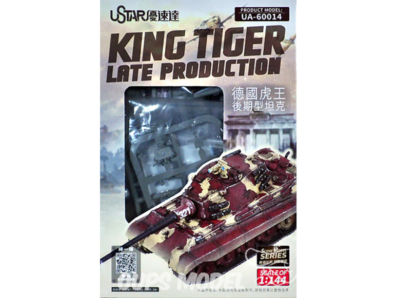U-Star maquette militaire 60014 King Tiger Late production 1/144