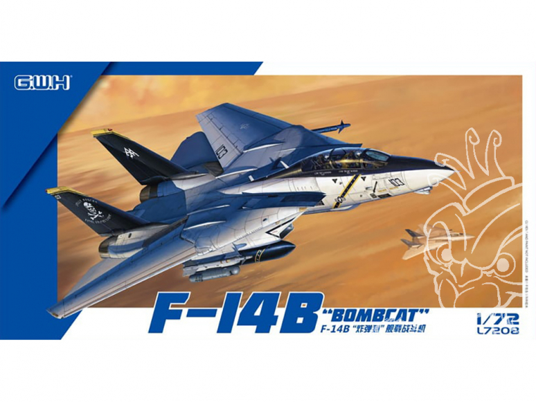 Great Wall Hobby maquette avion L7208 F-14B Bombcat 1/72