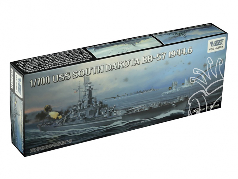 VEE Hobby Maquette bateau E57005 USS South Dakota BB-57 1944.6 Deluxe edition 1/700