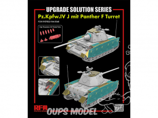 Rye Field Model maquette militaire 2011 Set amélioration Pz.Kpfw.IV J avec Tourelle Panther F 1/35