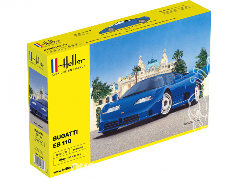 Heller maquette voiture 80738 BUGATTI EB 110 1/24