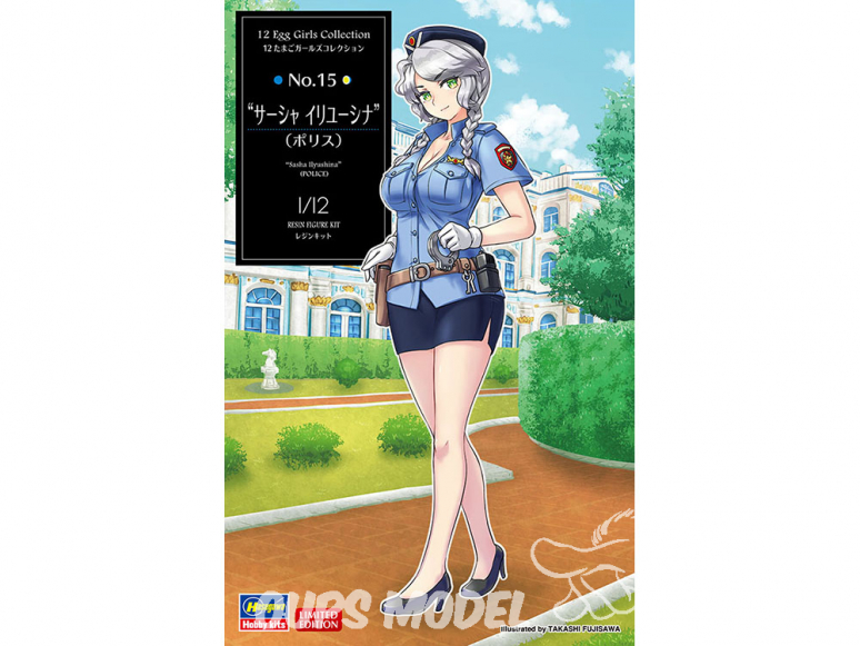 Hasegawa maquette figurine 52282 12 Egg Girls Collection No.15 "Sasha Ilyusina" (Police) 1/12