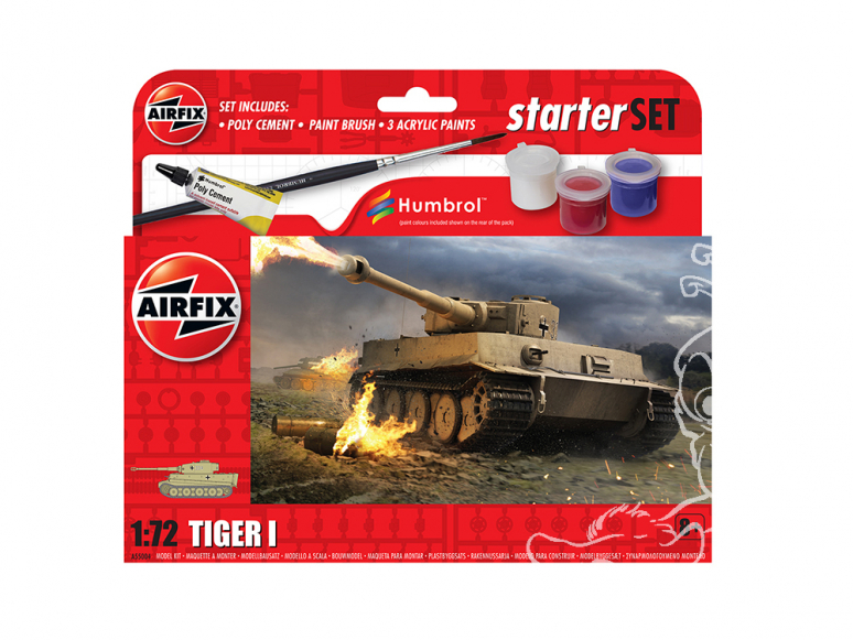 Airfix maquette militaire A55004 Petit kit de démarrage NOUVEAU Tiger 1 1/72