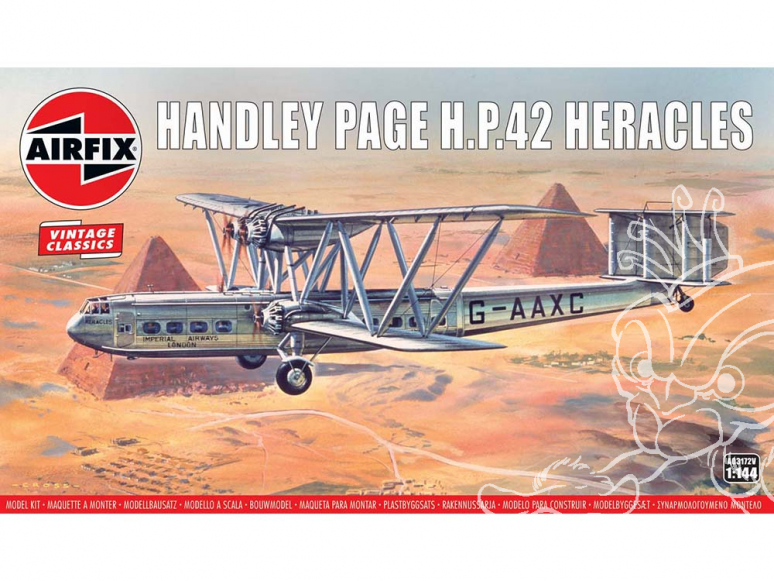 AIRFIX maquettes avion 03172V Handley Page H.P.42 Heracles 1/144