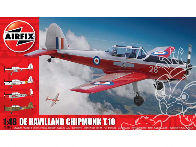 Airfix maquette avion A04105 de Havilland Chipmunk T.10 1/48