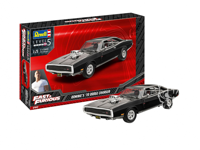 Revell maquette voiture 07693 Fast And Furious Dominics 1970 Dodge Charger 1/24