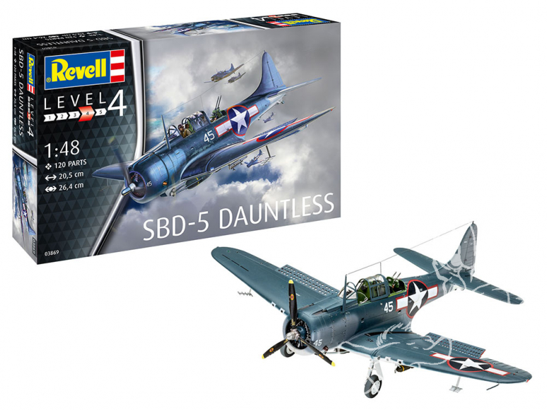 Revell maquette avion 03869 SBD-5 Dauntless Navyfighter 1/48