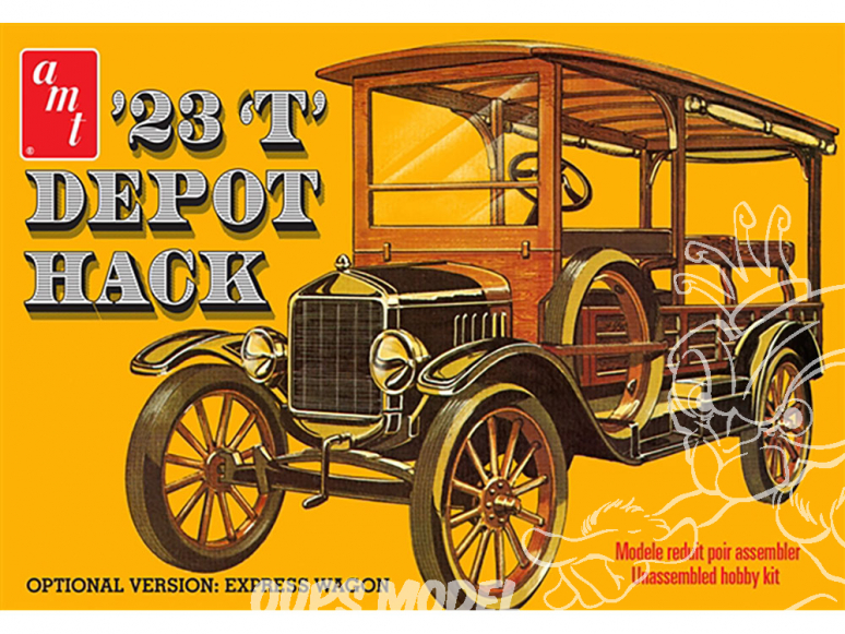 AMT maquette voiture 1237 1923 Ford T Depot Hack 1/25