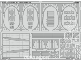 EDUARD photodecoupe avion 481062 Undercarriage Lancaster B Mk.I Hk Models 1/48
