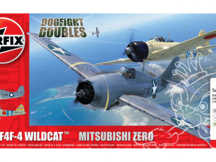 Airfix maquette avion A50184 Grumman F-4F4 Wildcat et Mitsubishi Zero Dogfight Double 1/72