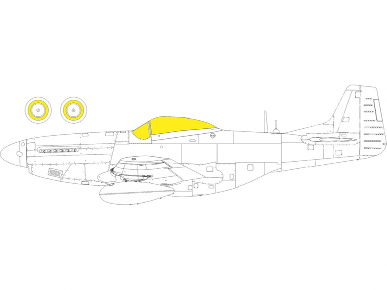 Eduard Express Mask EX801 P-51K TFace Eduard 1/48