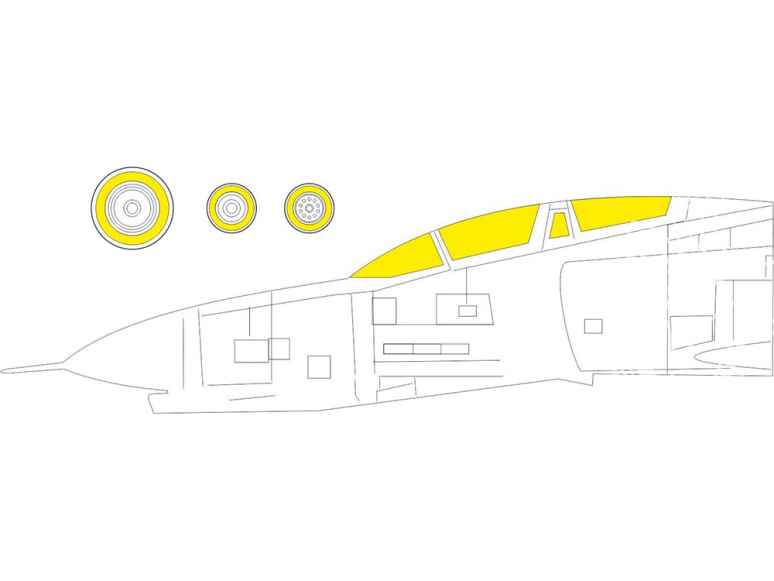 Eduard Express Mask EX802 F-4B Phantom Tamiya 1/48