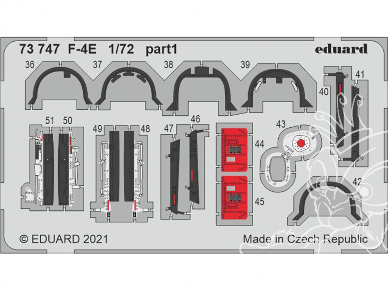 Eduard photodecoupe avion 73747 Amélioration F-4E Finemolds 1/72