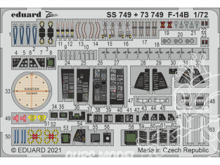 Eduard photodecoupe avion 73749 Amélioration F-14B Great Wall Hobby 1/72