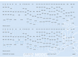 Eduard Decalques avion D72035 Marquages / Stencils Sukhoi Su-7 Modelsvit 1/72