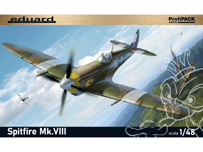 EDUARD maquette avion 8284 Spitfire Mk.VIII ProfiPack Réédition 1/48