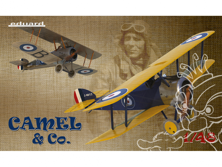 EDUARD maquette avion 11151 Camel & Co - Sopwith F.1 Camel Edition Limitée Dual Combo 1/48