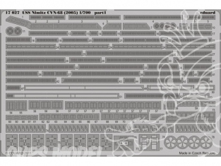 Eduard photodecoupe bateau 17027 USS Nimitz CVN-68 1/700