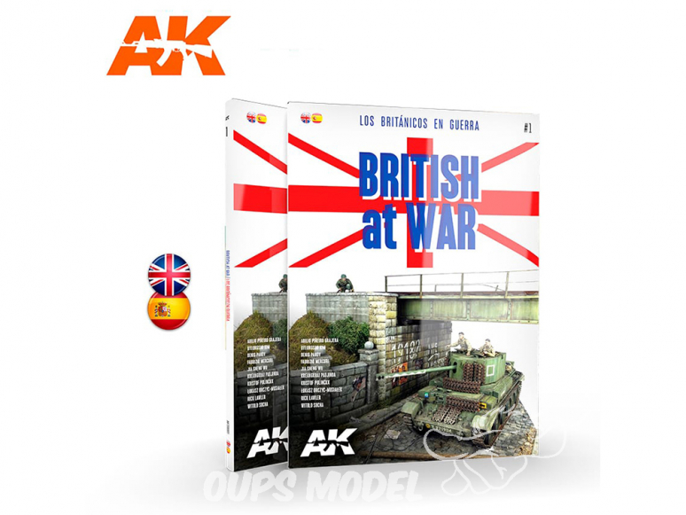 Ak Interactive livre AK130001 LES BRITANNIQUES EN GUERRE en Anglais et Espagnol