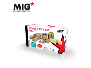 MIG Productions by AK MP35-100 VILLE MODERNE Set VOL. 1 1/35