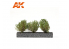 AK interactive Diorama series ak8215 Arbustes buissons vert foncé 4-5CM 1:35 / 75MM / 90MM