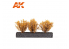 AK interactive Diorama series ak8217 Arbustes buissons JAUNE FONCÉ 4-5CM 1:35 / 75MM / 90MM