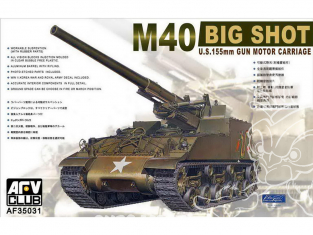 Afv Club maquette militaire 35031 M40 U.S. 155mm Gun Motor Carriage BIG SHOT 1/35