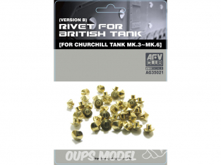 AFV Club chenille AG35021 Rivets pour Churchill Mk.3 jusqu'au Mk.6 1/35