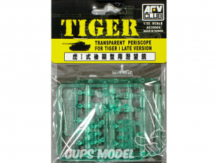 AFV Club chenille AC35004 Périscope allemand TIGER I (transparent) 1/35