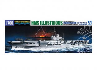 AOSHIMA maquette bateau 59418 HMS Illustrious Limited Edition 1/700
