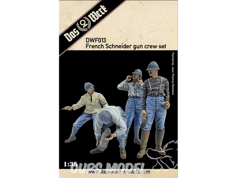 DAS WERK maquette avion DWF013 Figurines Équipage d'artillerie français 1/35