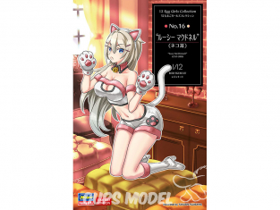 Hasegawa maquette figurine 52285 12 Egg Girls Collection No.16 "Lucy McDonnell" (oreilles de chat) 1/12