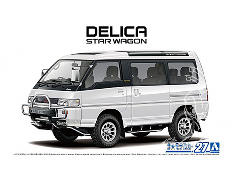 Aoshima maquette voiture 61398 Mitsubishi P35W Delica Star Wagon 1991 1/24