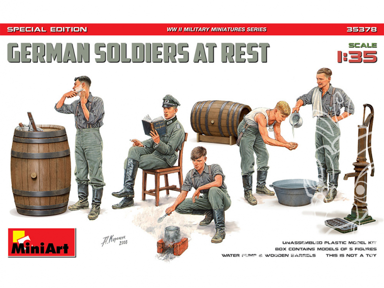 Mini Art maquette militaire 35378 SOLDATS ALLEMANDS AU REPOS ÉDITION SPÉCIALE 1/35