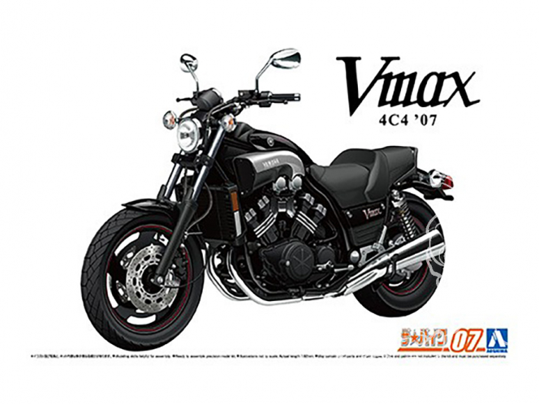 Aoshima maquette moto 62302 Yamaha Vmax 4C4 2007 1/12