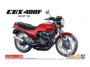 Aoshima maquette moto 62326 Honda CBX 400F NC07 1981 1/12