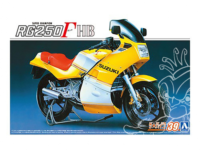 Aoshima maquette moto 62319 Suzuki RG250 HB GJ21A 1984 1/12