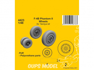 CMK kit resine 4423 Roues F-4B Phantom kit Tamiya 1/48