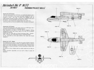 Maquette Avion Planet Models 1/48 - Heinkel He P.1077 Romeo - WW2 Allemand - Réf. 011