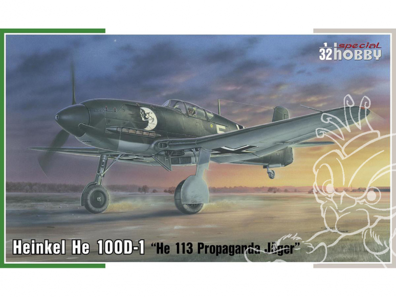 Special Hobby maquette avion 32009 Heinkel He 100D-1 "Propaganda Jäger He 113" 1/32