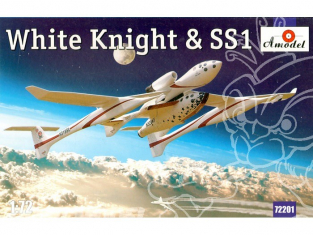 A Model espace 72201 NAVETTE SPACIALE "WHITE KNIGHT" et SS1 1/72