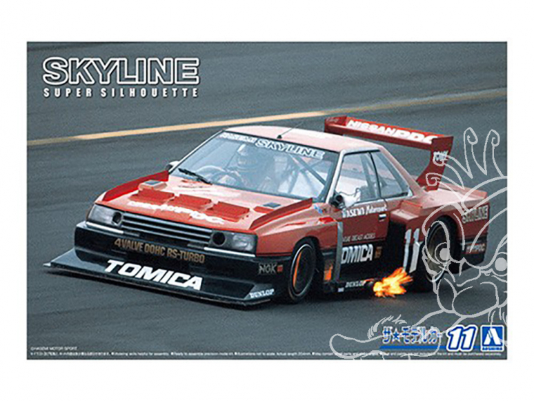 Aoshima maquette voiture 61022 Nissan Skyline Super Silhouette KDR30 1982 1/24