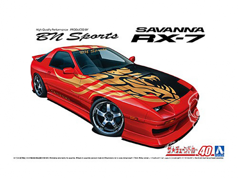 Aoshima maquette voiture 61503 Mazda Savanna RX-7 FC3S BN Sports 1989 1/24