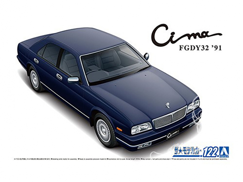 Aoshima maquette voiture 59531 Nissan Cima Y32 FGDY32 1991 1/24