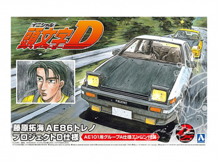 Aoshima maquette voiture 59579 Toyota AE86 Sprinter Trueno Initial D Fujiwara Takumi 1/24